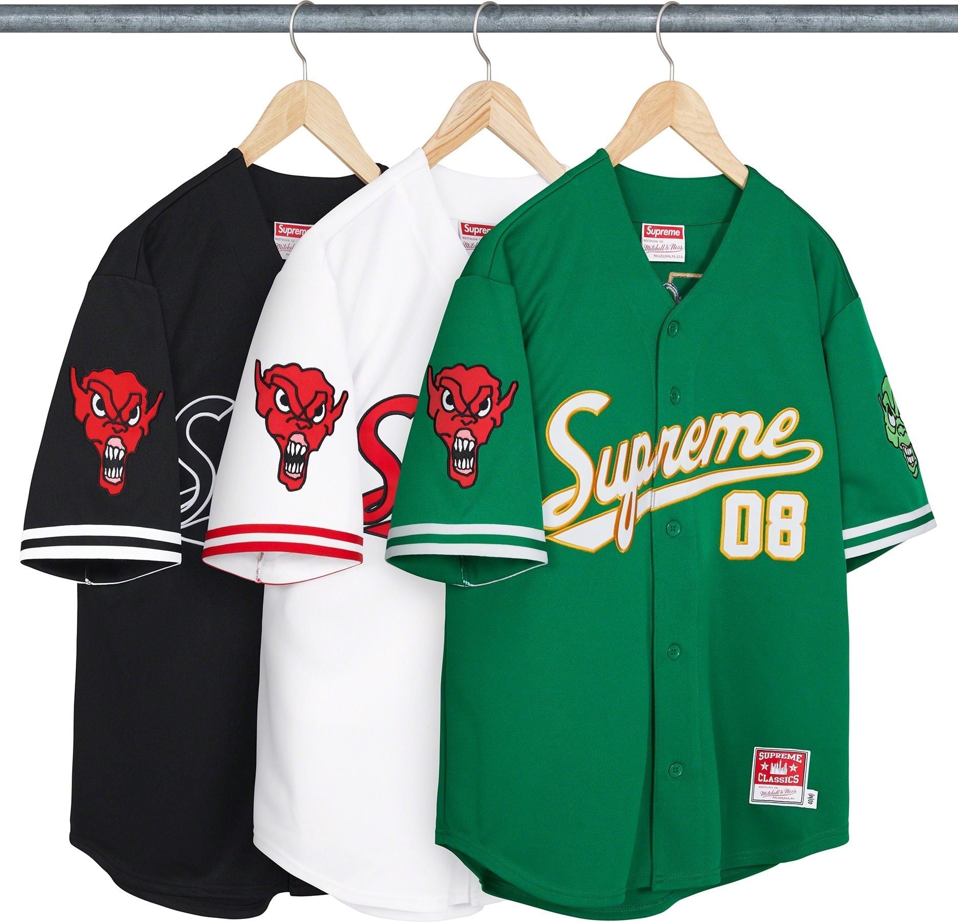 Supreme®/Mitchell & Ness® Downtown Hell Baseball Jersey